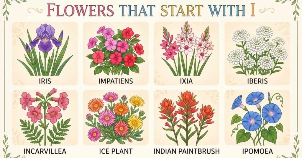 Types Of Flowers That Start With I