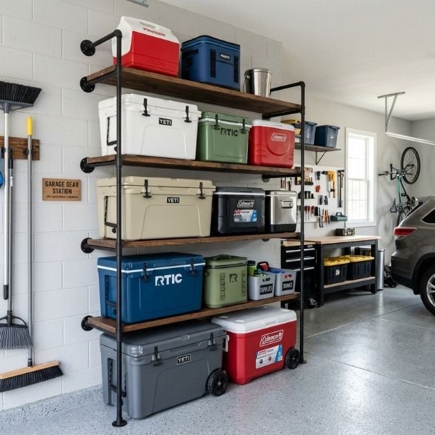 Vertical Shelving in the Garage