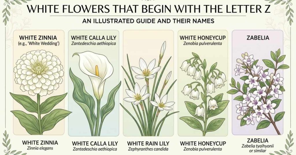 White Flowers That Begin With The Letter Z