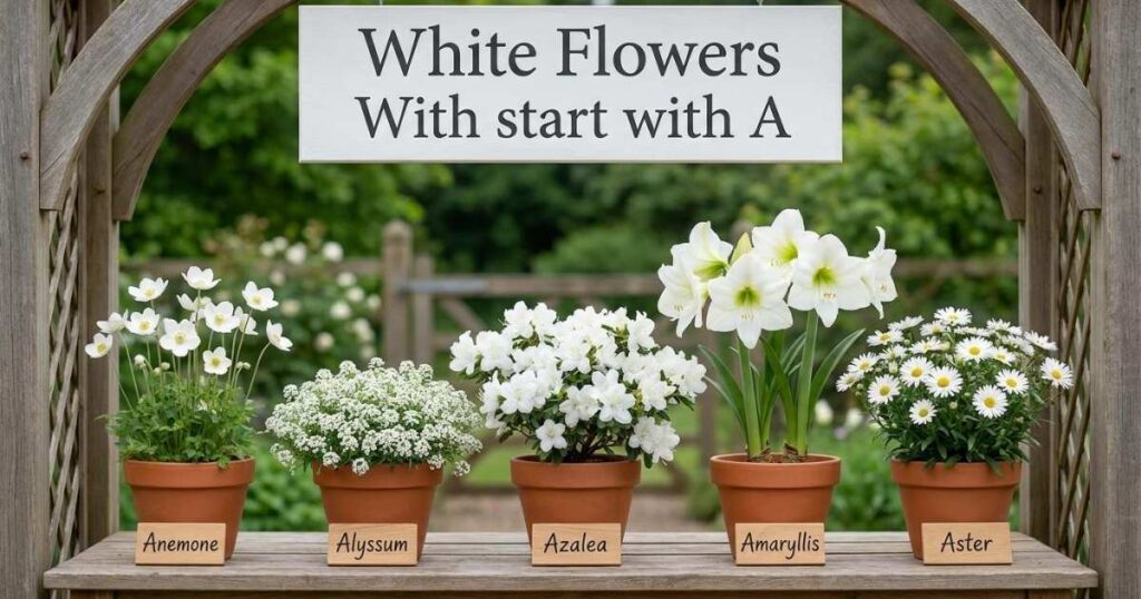 White Flowers With A