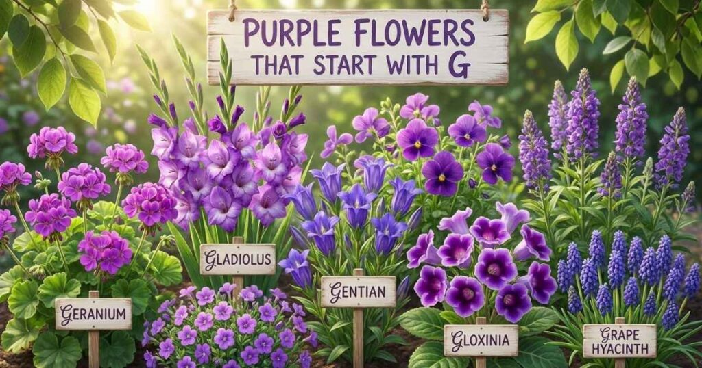 Purple Flowers That Start With G