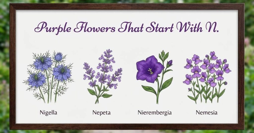 Purple Flowers That Start With N