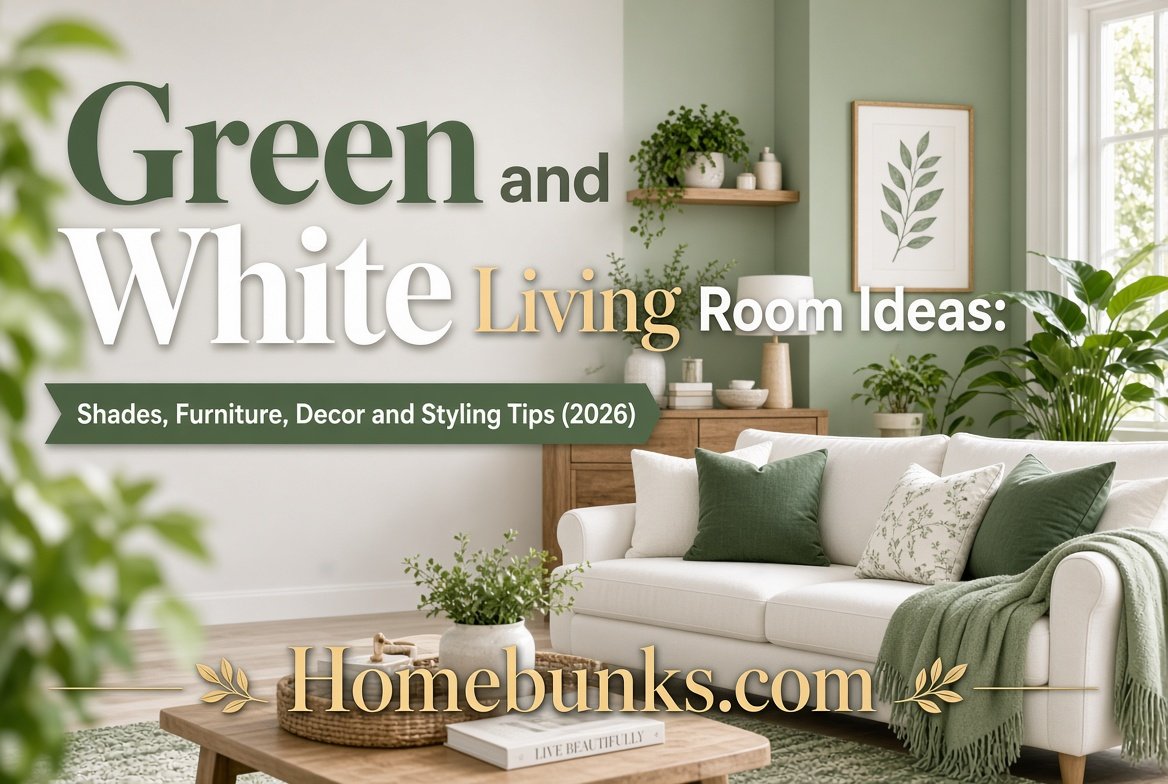 Green and White Living Room Ideas: Shades, Furniture, Decor and Styling Tips (2026)