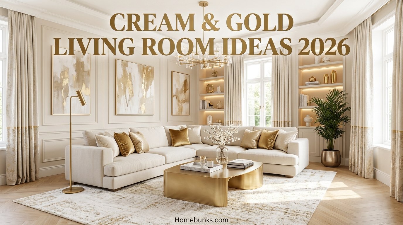 Cream and Gold Living Room Ideas: Palettes, Furniture, Decor and Styling Tips (2026)