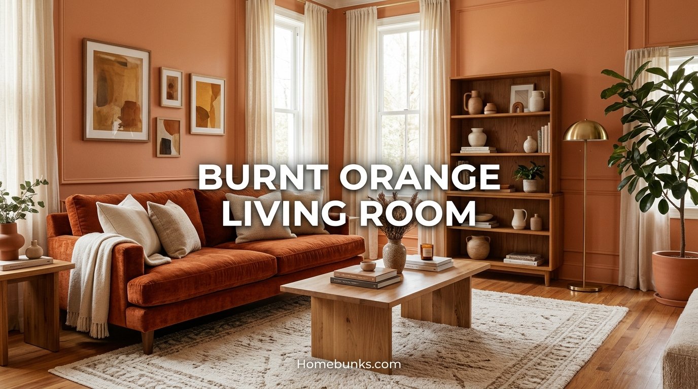 Burnt Orange Living Room Ideas: Colour Pairings, Furniture, Decor and Styling Tips (2026)
