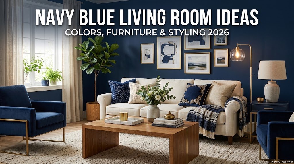 Navy Blue Living Room Ideas: The Complete Guide to Colors, Furniture, Decor and Styling 2026