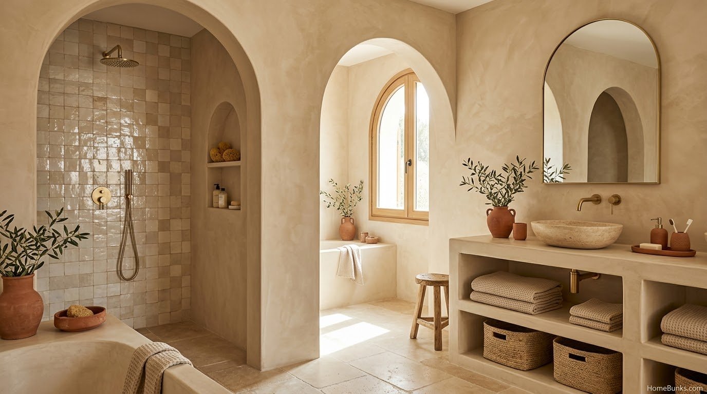 Warm Beige Bathroom Ideas: Paint, Stone and Texture That Agree