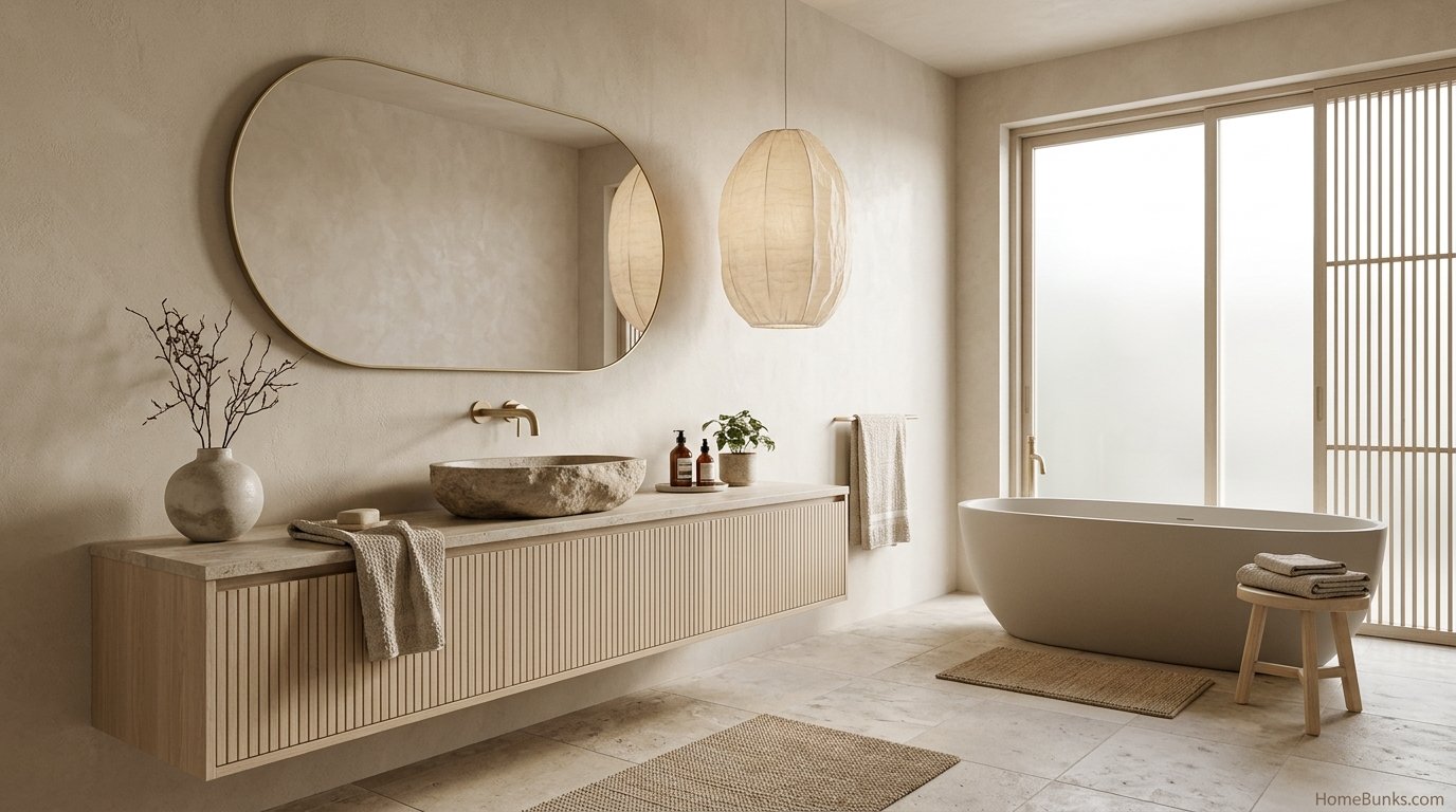 Warm Beige Bathroom Ideas: Paint, Stone and Texture That Agree