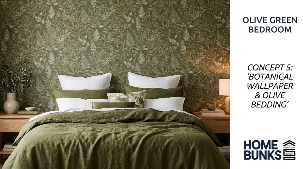 olive green bedroom ideas